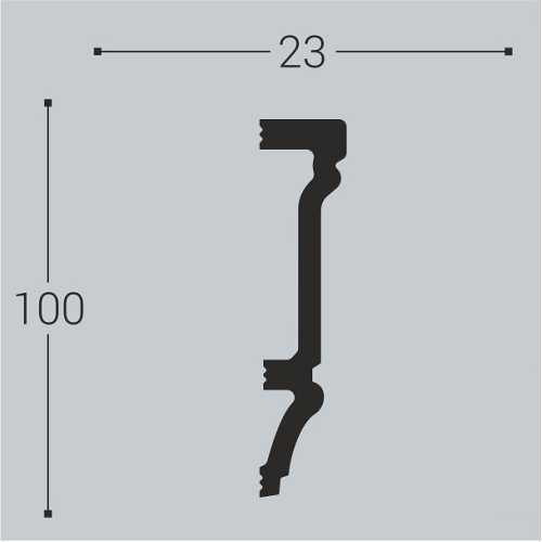 Фото Молдинг Bello Deco M13 под покраску (100х23х2000)