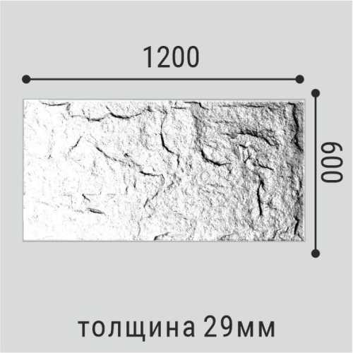 Фото Стеновая панель Bello Deco A005-1 PU полистирол (600 × 30× 1200 мм)
