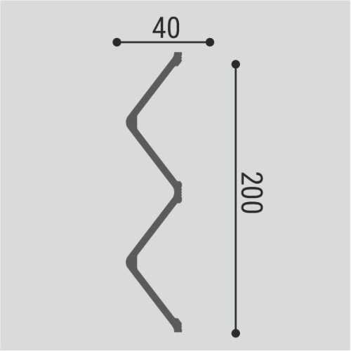 Фото Стеновая панель Bello Deco СП 12/3 полистирол (200 × 40 × 3000 мм)