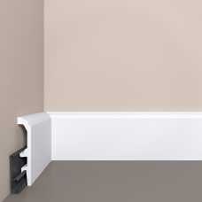 Плинтус напольный Bello Deco П24 с монтажной планкой, под покраску (100х20х2000)