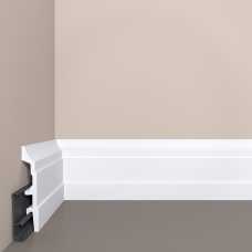 Плинтус напольный Bello Deco П26 с монтажной планкой, под покраску (100х20х2000)