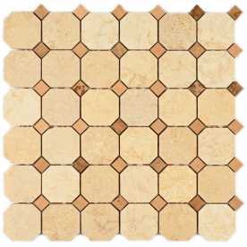 Мозаика из натурального камня Bonaparte Dublin 48х15 (305х305х7 мм)