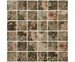 Мозаика стеклянная Bonaparte Amuletto Leaf, 48х48 (300х300х4 мм)