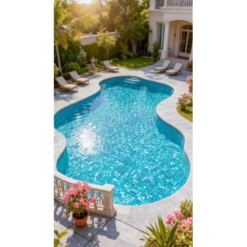 Фото Мозаика стеклянная Bonaparte Alaska tempo 36х36 (304х304х4 мм)