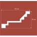 Маленькое фото Карниз под покраску Cosca KX081 из экополимера (60х100х2000 мм)