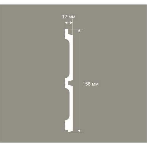 Фото Стеновая панель Cosca RP015 экополимер (156 × 12 × 2800 мм)