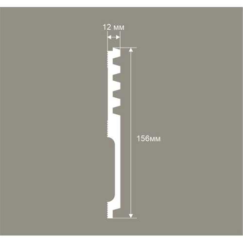Фото Стеновая панель Cosca RP019 экополимер (156 × 12 × 2800 мм)
