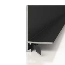 Микро плинтус Decaro МL15 Черный анод (15*26*2000)