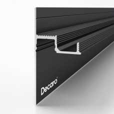 Теневой плинтус скрытого монтажа Decaro D001 Черный анод (30*12.5*2000) Теневой плинтус скрытого монтажа Decaro D001 Черный анод (30*12.5*2000)