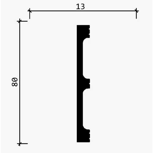 Фото  Плинтус напольный, влагостойкий Decor Dizayn 708-94 (80*13*2400)