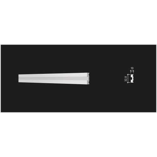 Фото Молдинг под покраску Decor Dizayn DD637 из полистирола (32.8х10х2000 мм)