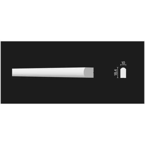 Фото Молдинг под покраску Decor Dizayn DD638 из полистирола (18.4х10х3000 мм)