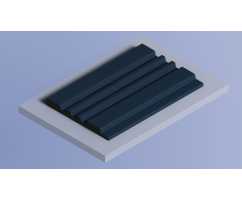 Декоративная панель HIWOOD LV121 BU22 (120 × 12 × 2700 мм)