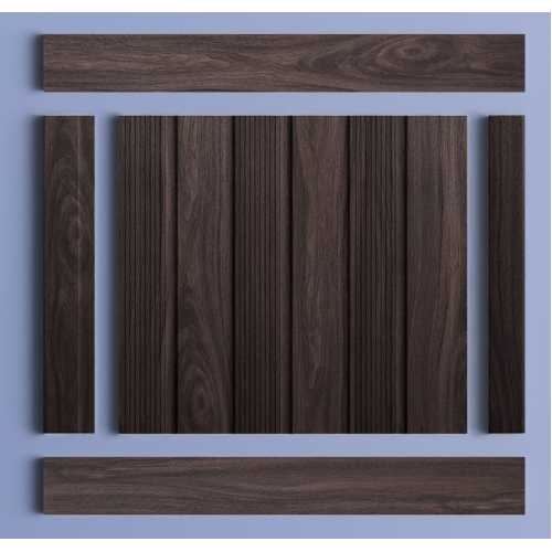 Фото Декоративная панель HIWOOD LV123 BR395 под дерево (120 × 12 × 2700 мм)