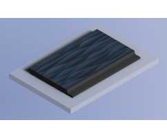 Декоративная панель HIWOOD LV127W BU22K (120 × 12 × 2700 мм)