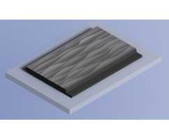 Декоративная панель HIWOOD LV127W GR15K (120 × 12 × 2700 мм)