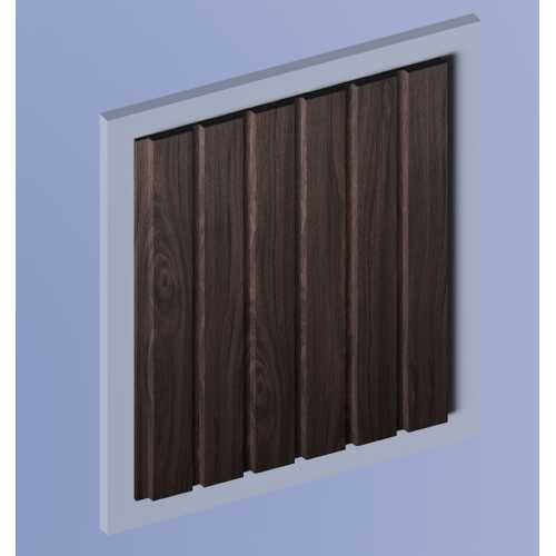 Фото Декоративная панель HIWOOD LV123N BR395 под дерево (120 × 12 × 2700 мм)