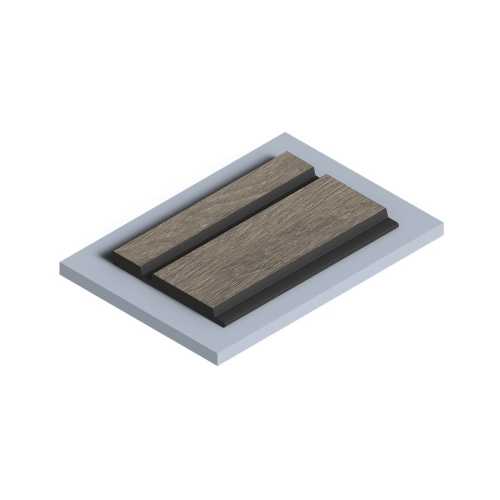 Фото Декоративная панель HIWOOD LV133 BR490K под дерево (120 × 12 × 2700 мм)