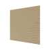 Маленькое фото Стеновая панель квадратная МДФ Ликорн - Пирамида, под покраску Бежевый, 500*500*8 мм (4 шт)