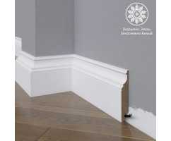 Белый плинтус напольный МДФ Madest Decor 27-100-22 крашеный (100х22х2400 мм)
