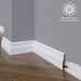 Маленькое фото Белый плинтус напольный МДФ Madest Decor модель 05-054-12 крашеный (54х12х2400 мм)