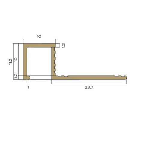 Фото Профиль для плитки внешний латунь 12.5 мм Neexy PVL32-02 Хромированная, 2.7 метра