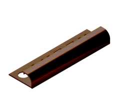 Профиль для плитки внешний латунь 10 мм Neexy PVL17-05 Антик медь светлая, 2.7 метра