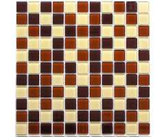 Мозаика стеклянная Bonaparte Toffee mix 25х25 (300х300х4 мм)