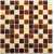 Мозаика стеклянная Bonaparte Toffee mix 25х25 (300х300х4 мм)