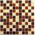 Маленькое фото Мозаика стеклянная Bonaparte Toffee mix 25х25 (300х300х4 мм)