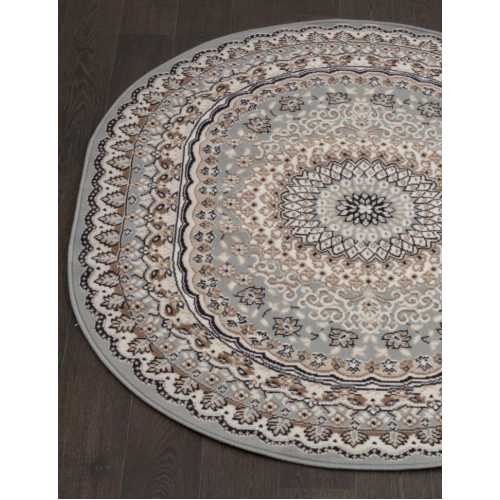 Фото Ковер Merinos Sierra D504, BLUE-BROWN овал 2,00*4,00