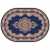 Ковер Isfahan Merinos D506, NAVY  2,0*2,85 овал