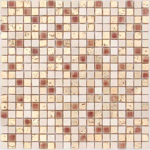 Фото Мозаика стеклянная Caramelle Antichita Classica-12, 15х15 (310х310х8 мм)
