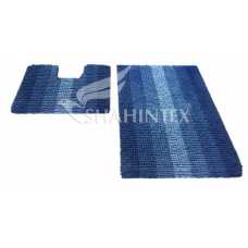 Набор ковриков Shahintex Multimakaron 60*90+60*50 синий Набор ковриков Shahintex Multimakaron 60*90+60*50 синий