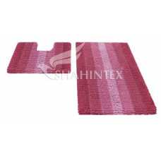 Набор ковриков Shahintex Multimakaron 60*90+60*50 розовый Набор ковриков Shahintex Multimakaron 60*90+60*50 розовый