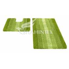 Набор ковриков Shahintex Multimakaron 60*90+60*50 зеленый Набор ковриков Shahintex Multimakaron 60*90+60*50 зеленый