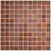 Маленькое фото Мозаика стеклянная Bonaparte Shine Brown 25х25 (300х300х4 мм)