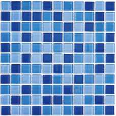 Мозаика стеклянная Bonaparte Blue wave-1, 25х25 (300х300х4 мм) Мозаика стеклянная Bonaparte Blue wave-1, 25х25 (300х300х4 мм)