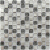 Маленькое фото Мозаика стеклянная Bonaparte Trend Silver 23х23 (300х300х4 мм)