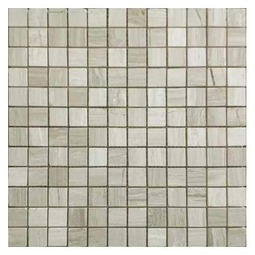 Фото Мозаика из натурального камня Caramelle Travertino Silver POL 23х23 (298х298х7 мм)