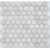 Мозаика из натурального камня Caramelle Pietrine Hexagonal Travertino silver hex 30х18 (295х305х6 мм)